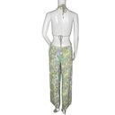 Sky to Moon  Jumpsuit Womens Medium Yellow Purple Retro Floral Casual Sexy Beach Photo 3