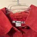 Peter Nygard NYGARD Red Suede Leather Jacket Size 14 Photo 3