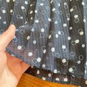 Talbots  | Navy Blue Polka Dot Accordion Pleated A-Line Midi Skirt | Size 16 Photo 4