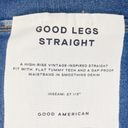 Good American  Good Legs Straight Raw Hem Jeans GSTL67TNA Indigo288 Size 10/30 Photo 4