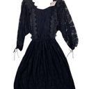 NWT Golden Days Pairs Kate Allover Lace Black Midi Dress Photo 0