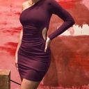 Guess Purple  One Sleeve Dress Photo 0