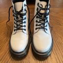 Doc Martens White Boots Size 7 Photo 1