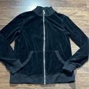 Michael Kors  Black Velour Front Zip Jacket - size M Photo 7