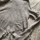 Free People Grey  Crossed Sweater Photo 1