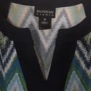 Enfocus Studio En Focus Studio Dress Womens Size 6 Blue Chevron Print Photo 3