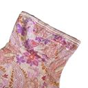 EXPRESS Vintage  pink floral sequin tube top strapless fit and flare midi dress Photo 7