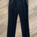 The Kooples  WOOL-BLEND LEATHER TRIM SUIT TROUSERS Photo 0