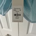 Francesca's NWT Francesca’s Blue Simone Ruffle Top Photo 2