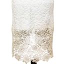 Blue Rain  Lace Sheath Midi Dress Sleeveless V Neck White Size S Bridal Wedding Photo 6