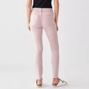 DL1961  Florence Skinny Mid-Rise Ankle Pink Denim Pants Size 23 Photo 1