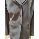 Jones Wear  Women's Black Solid Polyester Blazer Coat & Pant 2 Pc's Set Size 18 Photo 3