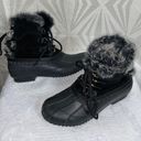 Tommy Hilfiger Woman’s Black Fur Lined Duck Snow Boots Photo 0