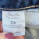 BKE  Stella Mid Rise Distressed Whisker Front Jean Shorts Size 26 Photo 3