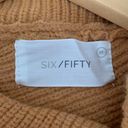 Six/fifty Women fold over Knit sweater Tops Rust M Photo 2