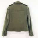 Banana Republic  Women's Green Double Breasted Pea Coat size XS Military Moto Photo 2