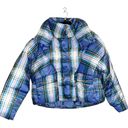 American Eagle NWOT  AE 80’s Puffer coat Jacket in plaid Photo 7