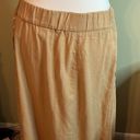 Universal Threads  wheatfield tan button front A-Line linen blend midi skirt Photo 12
