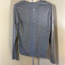 Lululemon  swiftly long sleeve relaxed “sea suite” logo’s top size 4 Photo 3