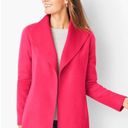 Talbots  Double-Face Wing Collar Wool Blend Jacket Fuschia Hot Pink Size XS Photo 1