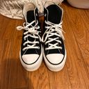 Converse Black Hightop Platformed Photo 2