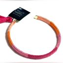 INC NEW  Gold-Tone Tassel Charm Color-Block Thread-Wrapped BRACELET Pink Orange Photo 4