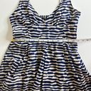 JACK  Blue and White Striped V-Neck Spaghetti Strap Cotton Sundress Size Medium Photo 15