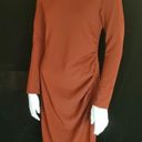 HP! Chelsea 28 Rust Burnt Orange Mockneck Long Sleeve Dress (XS) Photo 3