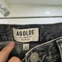 AGOLDE  Jeanette Mini Skirt Gray Raw Hem Size 27 Photo 4