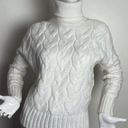 a.n.a NWT . White Cable‎ turtle Sweater Long Sleeve Turtleneck Pullover Large Photo 0