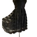 Tracy Reese  Fit and Flare Black Cocktail Dress Bubble Skirt Retro Party V-Neck 0 Photo 5