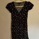 Forever 21 Black Ditsy Floral Mini Dress  Photo 0