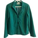 Coldwater Creek  Textured Green Jacket Medium Blazer Stretch Photo 1