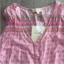 Cynthia Rowley Size Medium Pink Tie-Front Tank Top New With Tags Photo 3