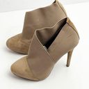 Jessica Simpson  Neesha Tan Leather Upper Almond Toe Heeled Ankle Booties, Size 6 Photo 6