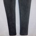 Andrew Marc  Black Faux Suede Pull On Elastic Waist Business Casual Pants Photo 2