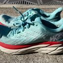 Hoka ONE ONE Womens Clifton 8 Mesh Aquarelle Eggshell Blue Running Shoes Photo 2