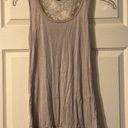 Bluheaven  Tan Lace Ruffle Tank Top Medium Photo 0