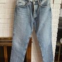AGOLDE Lana Cropped Straight-Leg Jeans Button Fly 100% Organic Cotton Size 28 Photo 3
