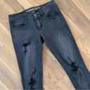 American Eagle  Outfitters Black Distressed Super Low Jegging Jeans Size 6 Photo 4