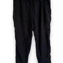 The Loft  Womens Pants Sz XSP XS Petite Black Linen Lyocell Blend with Stretch Photo 1