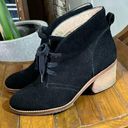 Caslon  Black Suede Laceup Ankle Booties Size 37/6.5 Photo 0