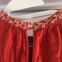 Ulla Johnson  Cere Rust Red Hand Embroidered Embellished Sequin Beaded Dress Sz 2 Photo 15