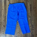 Talbots Vintage  Blue Linen Capri Pants Women’s 14 Photo 2