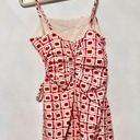 ZARA square printed linen blend short dress Photo 3