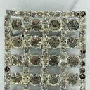 The Bar Silver Tone Clear Rhinestone Scarf Slide Photo 5