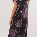 Free People  Maxi Sweater Dress Small Floral Distressed Hem Oversized Grunge Photo 1