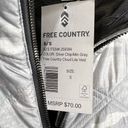 Free Country  Cloud Lite Reversible Vest Women’s Small Zip Up silver Gray New! Photo 5