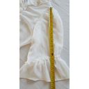 Betsey Johnson  Satin lace ruffle belted wrap Robe White Pearl size Medium Photo 11