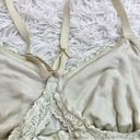 Aerie  Lace Racerback Bralette Cream Yellow Size XL Photo 3